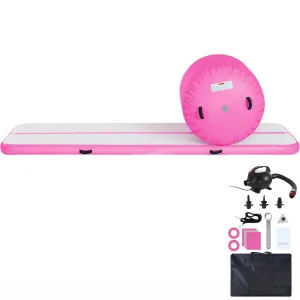 SucceBuy Inflatable Gymnastics Air Mat Tumble Track