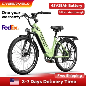 Cybervelo Long Range 7-Speed Electric Bike