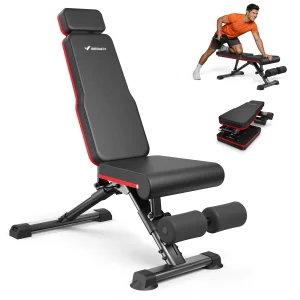 MERACH Adjustable Weight Bench Foldable