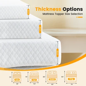 Gel Memory Foam Mattress Topper